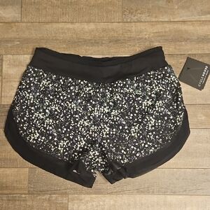 Women's Black Floral Shorts